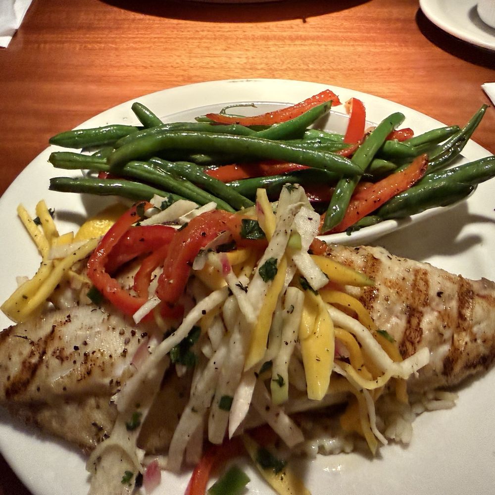 Charleston's - Very nice Branzino with apple and jicama relish. - American Near Me - Mesa, Arizona