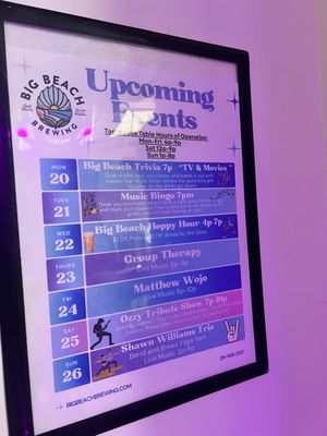 Menu photo 2 Big Beach Brewing Gulf Shores, AL Menu photo 2 Big Beach Brewing Gulf Shores, AL