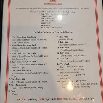 Pho Tay Do - Menu - Vietnamese Near Me - Richmond, Virginia