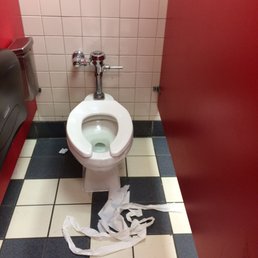 It's this dirty every time, no matter what day or time you come.