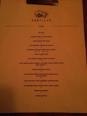 Menu photo 2 Hartley's Brooklyn, NY
