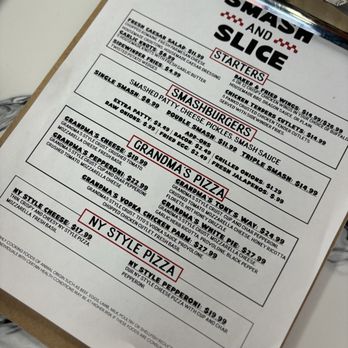Smash And Slice - Menu - Pizza Near Me - Las Vegas, Nevada