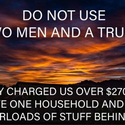 Two Men and a Truck Tucson - Warning!