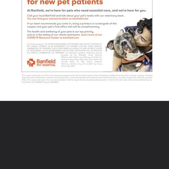 Banfield Pet Hospital - Coupon for free first visit - Veterinarians Near Me - Buford, Georgia