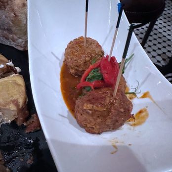 Cafe Sevilla - 3 Albondigas al Jeres con Chorizo - Spanish Near Me - Costa Mesa, California