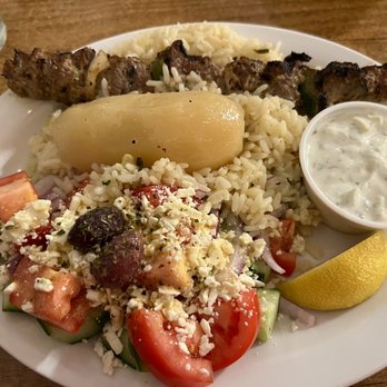 Alfa Greco Roman Cuisine - Beef souvlaki dinner. - Pizza Near Me - Delta, British Columbia Alfa Greco Roman Cuisine - Beef souvlaki dinner. - Pizza Near Me - Delta, British Columbia