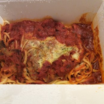 Romeos Pizza - Fully sauced eggplant parm s'ghetti round the parm - Pizza Near Me - Yarmouth, Maine Romeos Pizza - Fully sauced eggplant parm s'ghetti round the parm - Pizza Near Me - Yarmouth, Maine