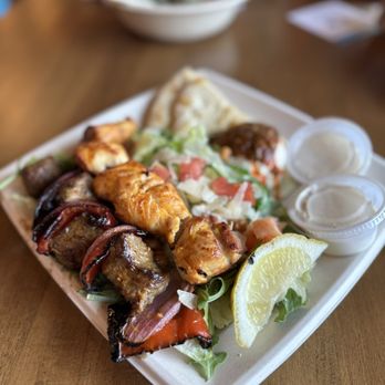 Luna Grill Cerritos - 2 protein combo - Mediterranean Near Me - Cerritos, California