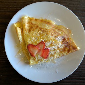 Cafe Crepes Square - Hot crepe. Ham, egg, and white cheese. $5.99. - Desserts Near Me - Suwanee, Georgia
