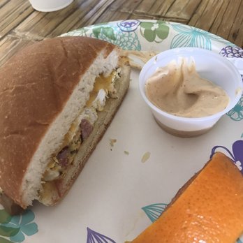 Passion Bakery Cafe - Ham, cheddar, egg sandwich with chipotle aioli - Bakeries Near Me - Kapaa, Hawaii Passion Bakery Cafe - Ham, cheddar, egg sandwich with chipotle aioli - Bakeries Near Me - Kapaa, Hawaii