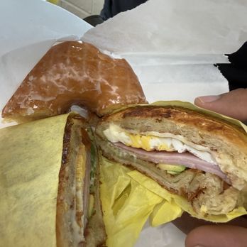 The Good Donut - Ham, egg, and cheese croissant - Donuts Near Me - El Monte, California
