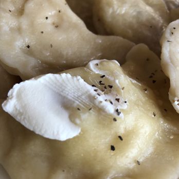 Soup & Sausage Bistro - Potato-Onion pierogies (vareniki) - Ukrainian Near Me - Phoenix, Arizona Soup & Sausage Bistro - Potato-Onion pierogies (vareniki) - Ukrainian Near Me - Phoenix, Arizona