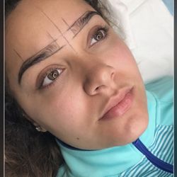 Allure Med Spa - Microblading in process