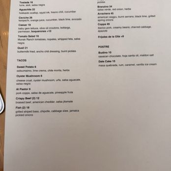 A Tí - Food menu - Mexican Near Me - Los Angeles, California