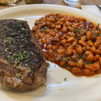 Side Iron Bbq - 16oz. New York steak with Bacon baked beans-yummy - Barbeque Near Me - Susanville, California