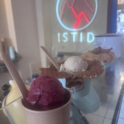 ISTID - Blackberry and salted caramel in waffle cone