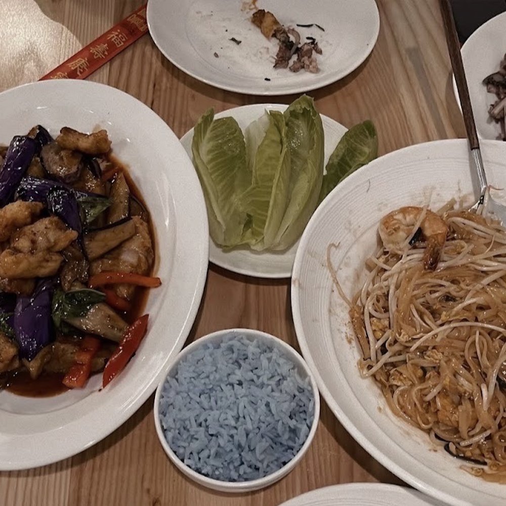 Modern Thai - Sauteed Catfish Eggplant & Pad Se-Ew Chicken - Thai Near Me - Tyrone, Georgia Modern Thai - Sauteed Catfish Eggplant & Pad Se-Ew Chicken - Thai Near Me - Tyrone, Georgia