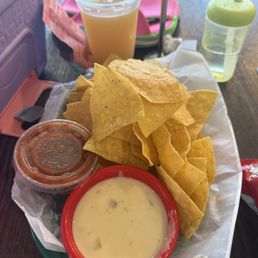 Chips and queso Chips and queso