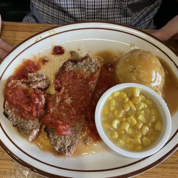 Cattlemans Cafe - Meatloaf- minus a few bites - Steakhouses Near Me - Hays, Kansas Cattlemans Cafe - Meatloaf- minus a few bites - Steakhouses Near Me - Hays, Kansas
