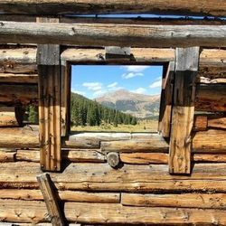 Mayflower Gulch Trail - A view from inside one of the houses