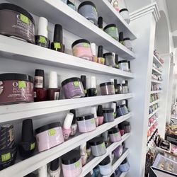 Tips & Toes Nail Salon - Nail polish selection