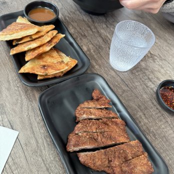 Flaming Ox - B3. Green Onion Pancake B2. Fried Pork Chop - Taiwanese Near Me - San Jose, California Flaming Ox - B3. Green Onion Pancake B2. Fried Pork Chop - Taiwanese Near Me - San Jose, California