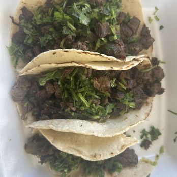 Cilantro's Mexican Cocina - 3 Asada tacos I ordered - Mexican Near Me - Maricopa, Arizona