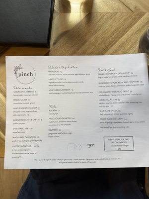 Pinch by null