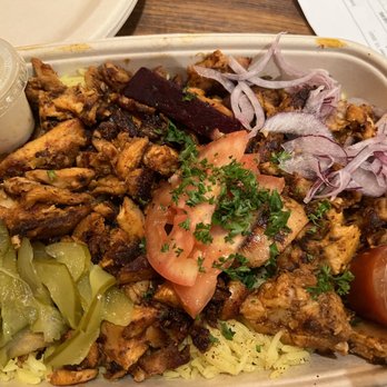 Mazra - Chicken Shwarma Plate - Middle Eastern Near Me - San Bruno, California Mazra - Chicken Shwarma Plate - Middle Eastern Near Me - San Bruno, California
