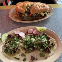 High Desert Tacos - Carne Asada torta, carne Asada tacos