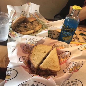 Beach Hut Deli - In front: 6 inch Malibu, ice water! In back: 6 inch Cali cheese steak, Calypso! - Delis Near Me - Citrus Heights, California Beach Hut Deli - In front: 6 inch Malibu, ice water! In back: 6 inch Cali cheese steak, Calypso! - Delis Near Me - Citrus Heights, California
