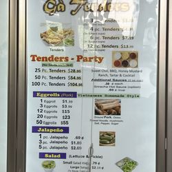 Ga Wings II - Menu