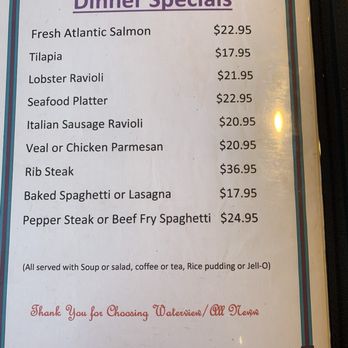 Water View - Dinner Specials - Pizza Near Me - Long Sault, Ontario Water View - Dinner Specials - Pizza Near Me - Long Sault, Ontario