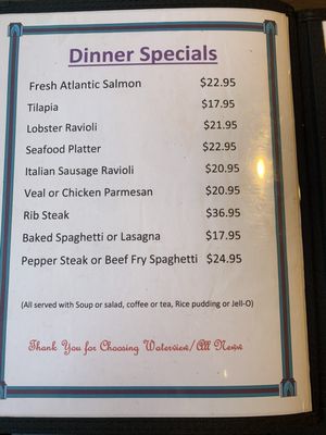 Menu photo 5 Water View Long Sault, ON Menu photo 5 Water View Long Sault, ON