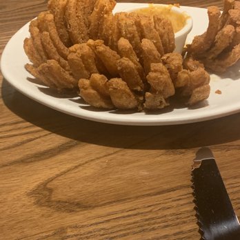 Outback Steakhouse - Bloomin Onion (we had already dug in) - Steakhouses Near Me - Pasadena, Texas