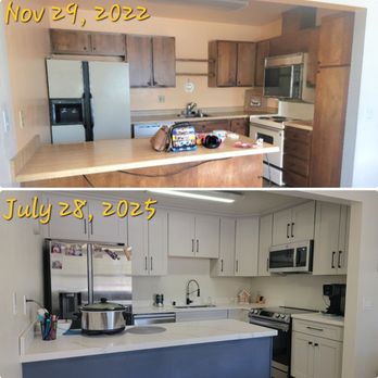 KZ Kitchen Cabinet & Stone - Before and After! - Cabinetry Near Me - Hayward, California