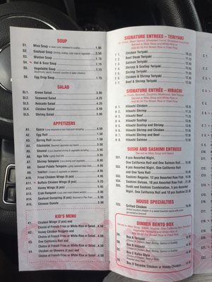 Menu photo 5 Hanako Fort Mill, SC
