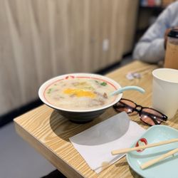 Yin Ji Chang Fen - Berkeley - Beef jook with raw egg