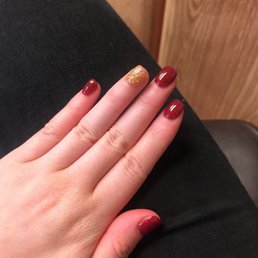 Just got the new dipped gel nails! Ready for the holidays!
