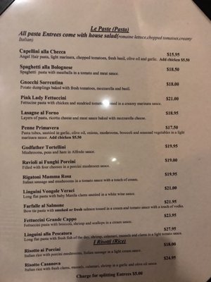 Menu photo 2 Casanova Ristorante Dana Point, CA Menu photo 2 Casanova Ristorante Dana Point, CA