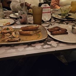 Prawns and sweet plantains Prawns and sweet plantains