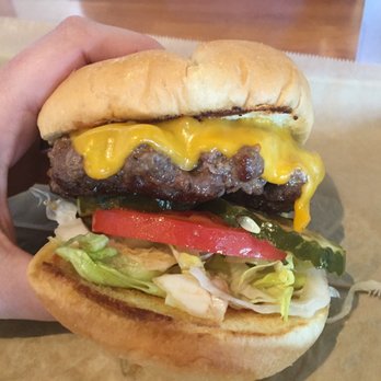 URBurger - A classic burger with cheddar, tomato, lettuce and pickles. - Burgers Near Me - Edgewater, Maryland