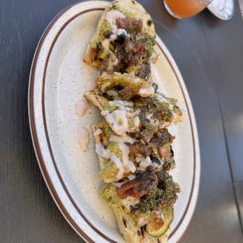La Copine - Vegetavle Flatbread - New American Near Me - Yucca Valley, California
