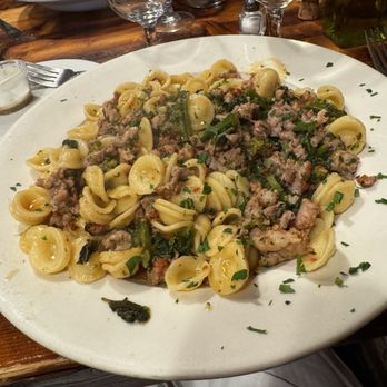 Lubrano's Trattoria - Orecchiette pasta with broccoli rabe and SO MUCH sausage - Pizza Near Me - Manasquan, New Jersey Lubrano's Trattoria - Orecchiette pasta with broccoli rabe and SO MUCH sausage - Pizza Near Me - Manasquan, New Jersey