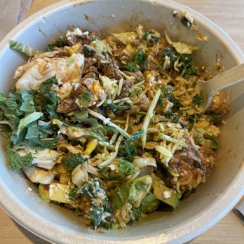 CAVA - Bowl with harissa honey chicken - Mediterranean Near Me - Austin, Texas