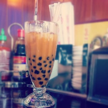Pasadena Noodle & Grill - Thai Milk Tea with boba added ($2.95 + .75) - Vietnamese Near Me - Pasadena, California Pasadena Noodle & Grill - Thai Milk Tea with boba added ($2.95 + .75) - Vietnamese Near Me - Pasadena, California