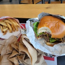 Wendy's - Burger looks lovely and tastes good. Fries are delicious