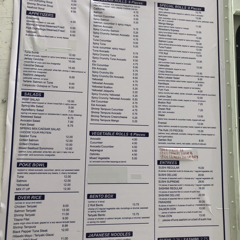 Wisp Express - Impressive Food Truck Menu! - Food Trucks Near Me - Jersey City, New Jersey Wisp Express - Impressive Food Truck Menu! - Food Trucks Near Me - Jersey City, New Jersey
