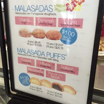 Leonard's Bakery - Malasadas menu. - Bakeries Near Me - Honolulu, Hawaii Leonard's Bakery - Malasadas menu. - Bakeries Near Me - Honolulu, Hawaii