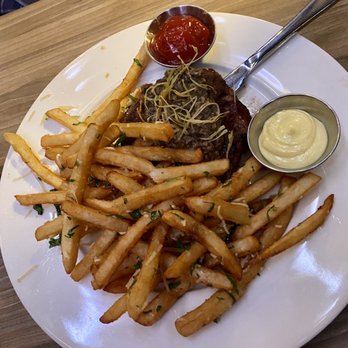 Osprey Restaurant & Bar - Flatiron steak with truffle fries. - Cocktail Bars Near Me - Spokane, Washington